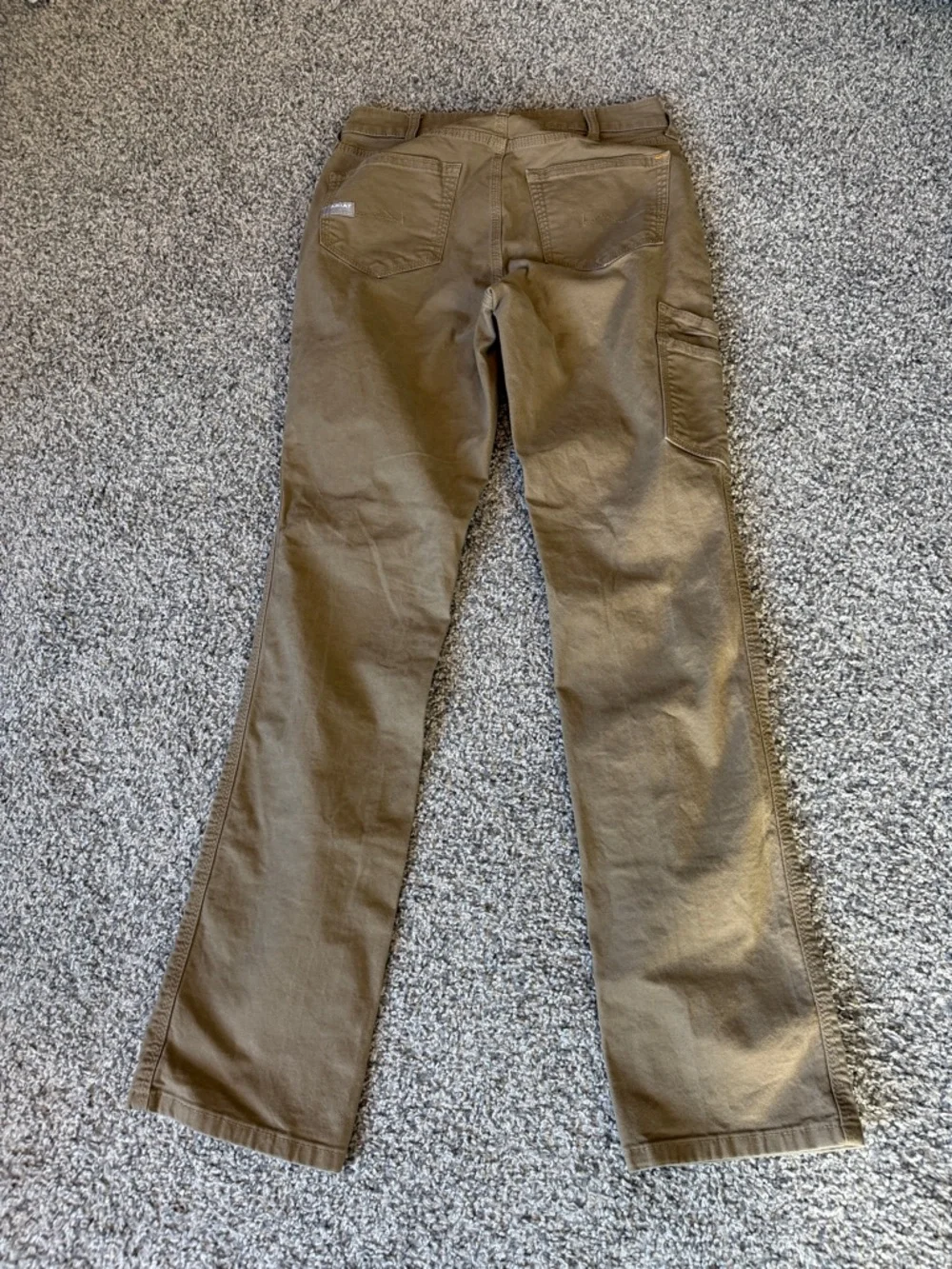 Ariat Brown Cargo Work Pants with Utility Pocket - Picture 6 of 16